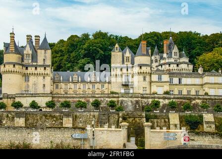 Chateau d'Usse, Loire-Tal, Frankreich Stockfoto