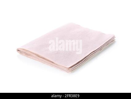 Gewebe auf weißem Hintergrund isoliert. Stockfoto