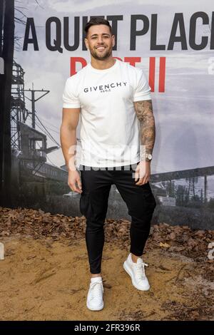 London, Großbritannien. Mai 2021. Kieran Nicholls nimmt an EINER Vorführung VON A Quiet Place Part II bei Cineworld in London Teil. (Foto: Phil Lewis/SOPA Images/Sipa USA) Quelle: SIPA USA/Alamy Live News Stockfoto