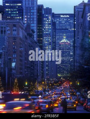 2005 HISTORISCHE CHRISTMAS TRAFFIC PARK AVENUE MIDTOWN MANHATTAN NEW YORK STADT USA Stockfoto