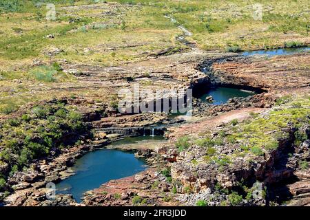 Lower Mitchell Falls, Kimberley Coast, WA, Australien Stockfoto