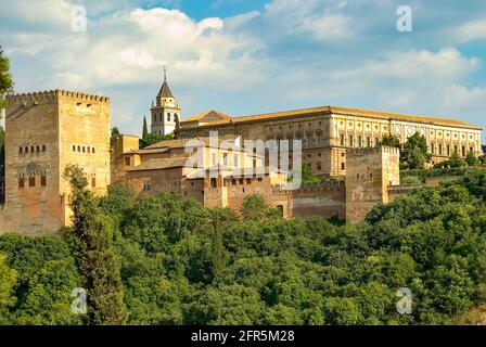 Der Palast der Alhambra, Granada, Andalusien, Spanien Stockfoto
