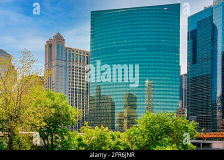 333 West Wacker Building, Chicago, Illinois, USA Stockfoto