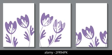 Florales Webbanner mit traditioneller Volkskunst-Verzierung. Design des Naturkonzepts. Moderne Blumenkollektion mit zeitgenössischen Postern. Vektorgrafik für Stock Vektor