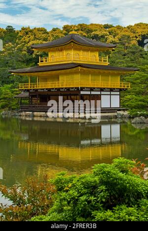 Kinkaku-ji, Goldener Pavillon, Kyoto Stockfoto