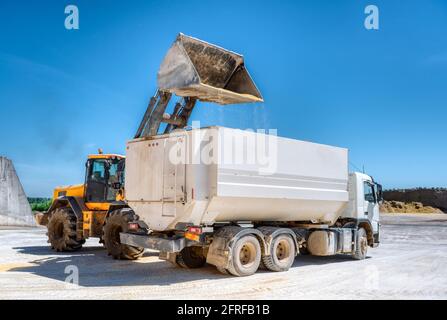 Radlader Ladewagen Stockfoto