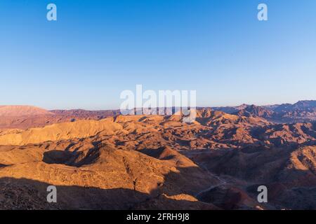 Mars like Landscape, Shlomo Mountain, Eilat Israel. Südlicher Bezirk. Hochwertige Fotos Stockfoto