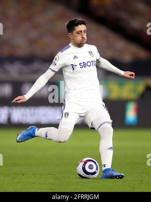 Datei-Foto vom 19-02-2021 von Pablo Hernandez von Leeds United während des Spiels der Premier League im Molineux Stadium, Wolverhampton. Bilddatum: Freitag, 19. Februar 2021. Ausgabedatum: Freitag, 21. Mai 2021. Stockfoto