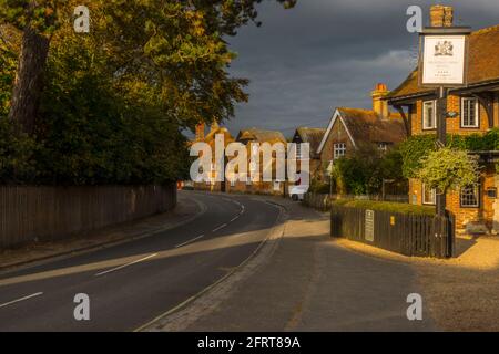 Palace Lane in Beaulieu Village im New Forest Stockfoto