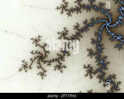 Schöner Zoom in die unendliche mathemaziale mandelbrot Fraktale Stockfoto