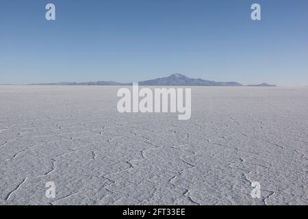 Die riesigen Salar de Uyuni Salinen, Bolivien Stockfoto