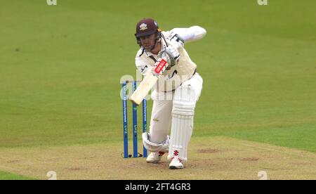 London, Großbritannien. Mai 2021. Rikki Clarke, der am zweiten Tag beim Kia Oval gegen Middlesex in der County Championship antreten wird. Kredit: David Rowe/Alamy Live Nachrichten Stockfoto