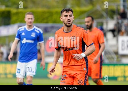 Lyngby, Dänemark. Mai 2021. Bashkim Kadrii (12) von Odense Boldklub, gesehen während des 3F Superliga-Matches zwischen Lyngby Boldklub und Odense Boldklub im Lyngby Stadium. (Foto: Gonzales Photo/Alamy Live News Stockfoto