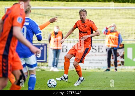 Lyngby, Dänemark. Mai 2021. Kasper Larsen (5) von Odense Boldklub, gesehen während des 3F Superliga-Matches zwischen Lyngby Boldklub und Odense Boldklub im Lyngby Stadium. (Foto: Gonzales Photo/Alamy Live News Stockfoto