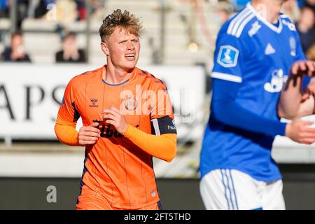 Lyngby, Dänemark. Mai 2021. Jeppe Tverskov (6) von Odense Boldklub, gesehen während des 3F Superliga-Matches zwischen Lyngby Boldklub und Odense Boldklub im Lyngby Stadium. (Foto: Gonzales Photo/Alamy Live News Stockfoto