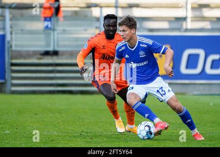 Lyngby, Dänemark. Mai 2021. Casper Winther (13) von Lyngby Boldklub, gesehen während des 3F Superliga-Matches zwischen Lyngby Boldklub und Odense Boldklub im Lyngby Stadium. (Foto: Gonzales Photo/Alamy Live News Stockfoto