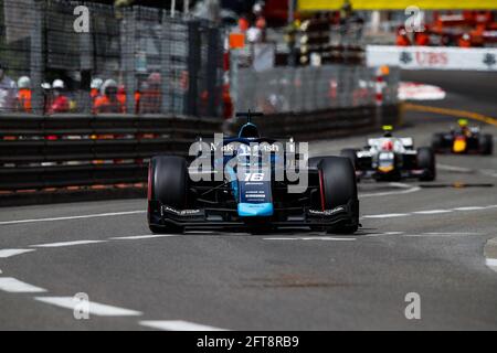 16 Nissany Roy (isr), DAMS, Dallara F2, Aktion während der FIA Formel 2-Meisterschaft 2021 in Monaco vom 21. Bis 23. Mai - Foto Florent Gooden / DPPI / LiveMedia Stockfoto