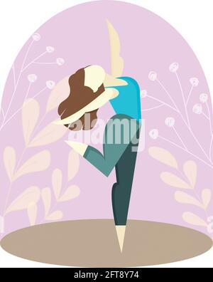 Vektorgrafik einer schönen Frau zum Ausmalen Stock-Vektorgrafik - Alamy