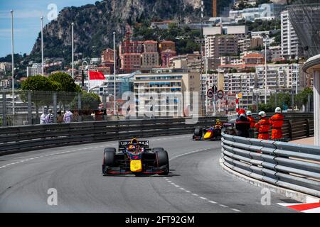 07 Lawson Liam (nzl), Hitech Grand Prix, Dallara F2, Aktion während der FIA Formel 2-Meisterschaft 2021 in Monaco vom 21. Bis 23. Mai - Foto Florent Gooden / DPPI / LiveMedia Stockfoto