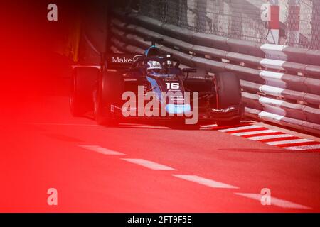 16 Nissany Roy (isr), DAMS, Dallara F2, Aktion während der FIA Formel 2-Meisterschaft 2021 in Monaco vom 21. Bis 23. Mai - Foto Florent Gooden / DPPI / LiveMedia Stockfoto