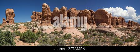 Garden of Eden im Arches National Park, Utah, USA. Stockfoto