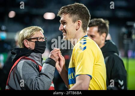 Aarhus, Dänemark. Mai 2021. Mikael Uhre (11) aus Broendby, WENN er nach dem 3F Superliga-Spiel zwischen Aarhus GF und Broendby IF im Ceres Park in Aarhus gesehen wurde. (Foto: Gonzales Photo/Alamy Live News Stockfoto