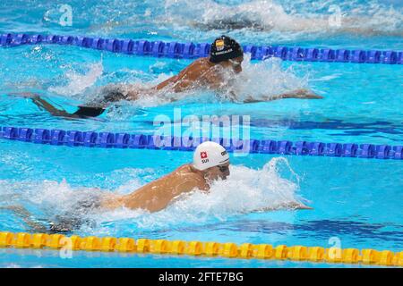 Budapest, Ungarn. Mai 2021. Jeremy Desplanches aus der Schweiz. , . LEN European Championships, Schwimmveranstaltung am 20. Mai 2021 in der Duna Arena in Budapest, Ungarn - Foto Laurent Lairys/DPPI/LiveMedia Kredit: Unabhängige Fotoagentur/Alamy Live News Stockfoto