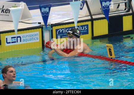 Budapest, Ungarn. Mai 2021. Alberto Razzetti aus Italien. , . LEN European Championships, Schwimmveranstaltung am 20. Mai 2021 in der Duna Arena in Budapest, Ungarn - Foto Laurent Lairys/DPPI/LiveMedia Kredit: Unabhängige Fotoagentur/Alamy Live News Stockfoto