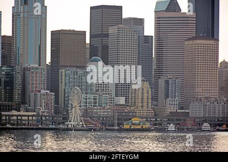 Skyline von Seattle, Washington, USA Stockfoto