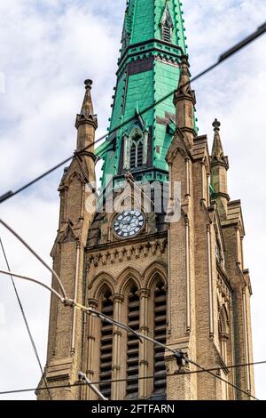 Cathedral Church of Saint James, die zur anglikanischen Episcopal Church of Canada gehört. Das Kolonialgebäude wurde von Frederick William Cumb entworfen Stockfoto