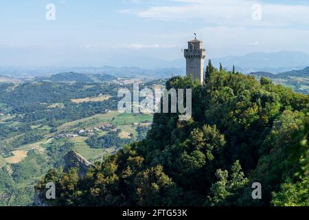 Rocca della Guaita, Schloss in der Republik San Marino, Italien Stockfoto