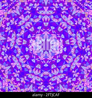 Geometrische polygonale radiale Mosaik Muster Mandala Hintergrund Stock Vektor