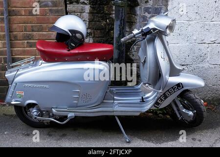 GROSSBRITANNIEN / England / London / Vintage Lambretta Roller Stockfoto