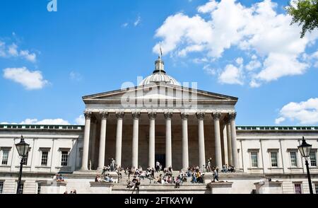 Das Hauptgebäude des University College London, eine der führenden Forschungsuniversitäten der Welt, auch Wilkins Building genannt Stockfoto