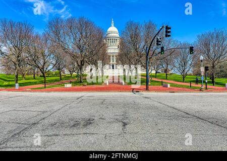 Rhode Island State House - Südfassade Stockfoto