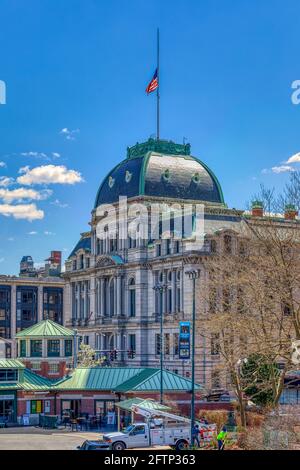 Providence City Hall / 25 Dorrance Street Stockfoto