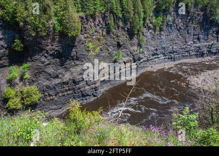 Kakabeka Falls und Cedar Falls Conservation Area Ontario Canada Stockfoto