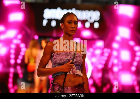 Monte Carlo, Monaco. Mai 2021. Die Amber Lounge Fashion Show. Großer Preis von Monaco, Freitag, 21. Mai 2021. Monte Carlo, Monaco. Quelle: James Moy/Alamy Live News Stockfoto