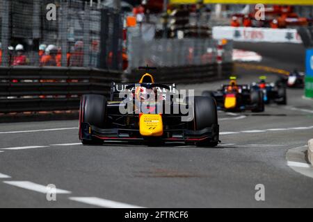 07 Lawson Liam (nzl), Hitech Grand Prix, Dallara F2, Aktion während der FIA Formel 2-Meisterschaft 2021 in Monaco vom 21. Bis 23. Mai - Foto Florent Gooden / DPPI Stockfoto