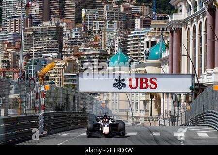 09 Lundgaard Christian (dnk), ART Grand Prix, Dallara F2, Aktion während der FIA Formel 2-Meisterschaft 2021 in Monaco vom 21. Bis 23. Mai - Foto Florent Gooden / DPPI Stockfoto