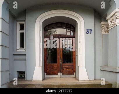 Mietung Anfang 20. c. , Curschmann St. 37 in Hamburg-Hoheluft-Ost, Deutschland, Europa Stockfoto