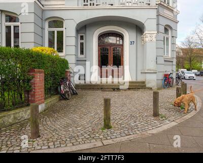 Mietung Anfang 20. c. , Curschmann St. 37 in Hamburg-Hoheluft-Ost, Deutschland, Europa Stockfoto