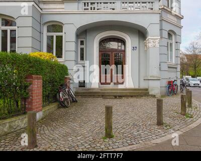 Mietung Anfang 20. c. , Curschmann St. 37 in Hamburg-Hoheluft-Ost, Deutschland, Europa Stockfoto