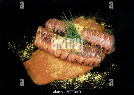 Currywurst, Berlin, Deutschland Stockfoto