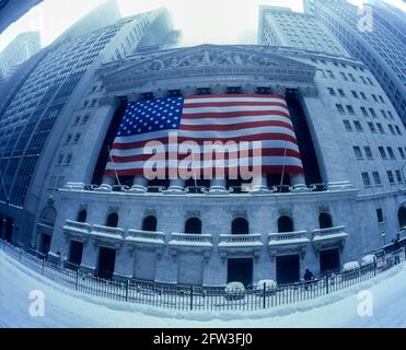 2006 HISTORISCHES WALL STREET STOCK EXCHANGE BUILDING (©GEORGE B NACH 1903) BROAD STREET FINANZVIERTEL MANHATTAN NEW YORK CITY USA Stockfoto