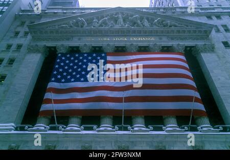 2006 HISTORISCHES WALL STREET STOCK EXCHANGE BUILDING (©GEORGE B NACH 1903) BROAD STREET FINANZVIERTEL MANHATTAN NEW YORK CITY USA Stockfoto