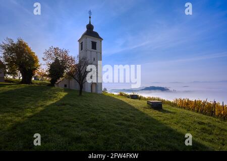 Kirche der heiligen Maria Magdalena in der Nähe von Veliki Tabor Schloss in der Region Zagorje, Kroatien Stockfoto