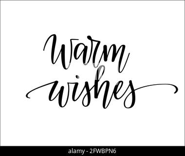 Warme Wünsche Vektor Weihnachten saisonale Gruß Design Stock Vektor