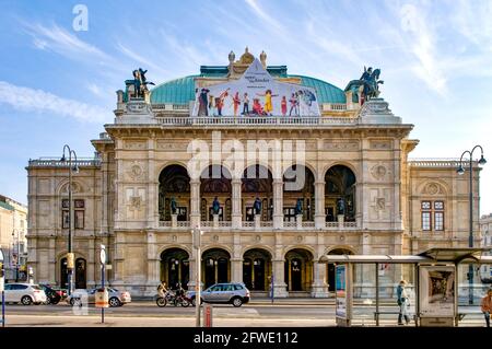 State Opera Theater, Wien, Österreich Stockfoto