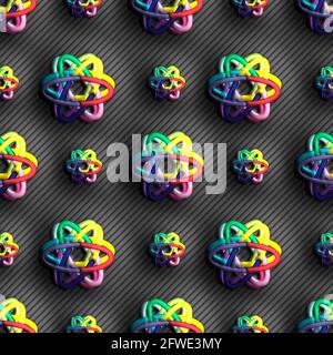 3D-Rendering des Kunststoff-Hintergrund Kachel Stockfoto